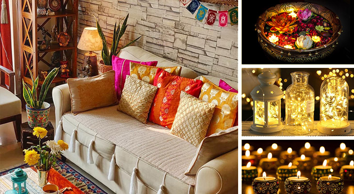 decorate your home on Diwali with these easy steps give your home an elegant look with simple changes
