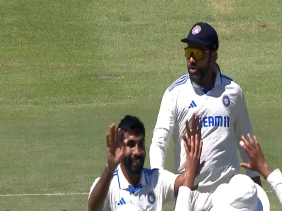 ind vs sa 2nd test jasprit bumrah took a brilliant catch on his own ball captain rohit sharma seen in full aggression mode video viral