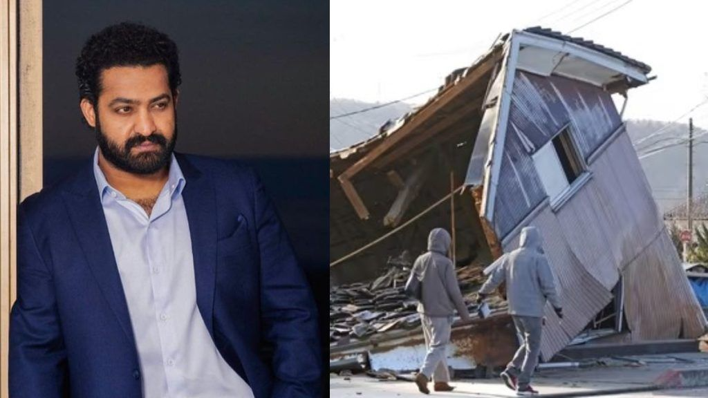 jr ntr caught in japan earthquake and then