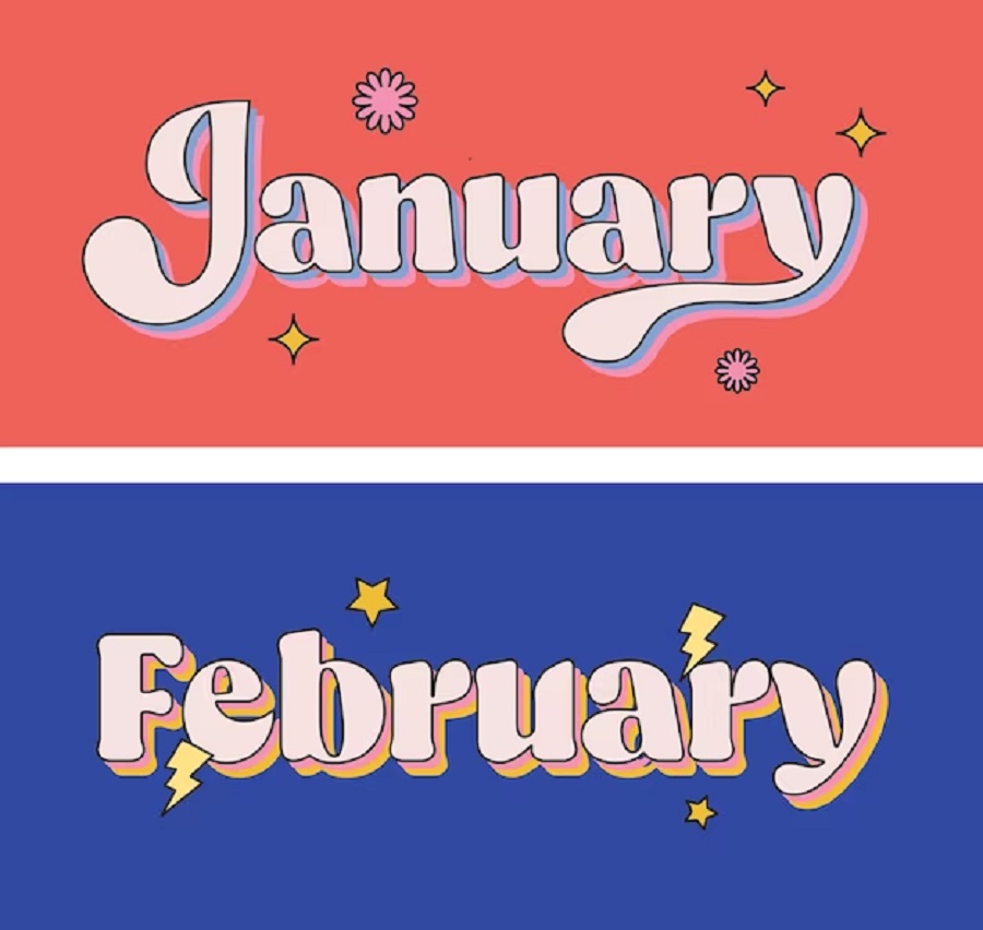jan,feb month