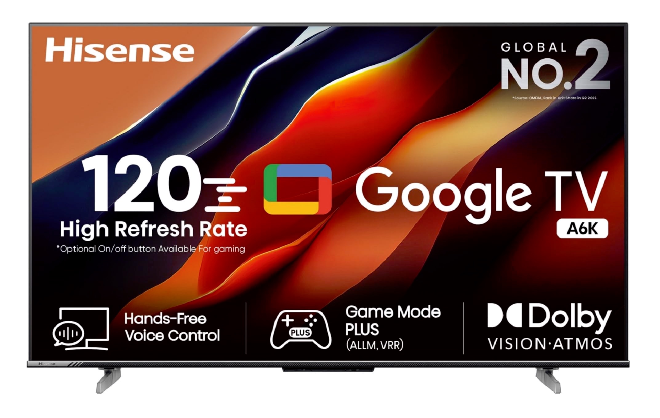 Hisense 126 cm 50 inches Bezelless Series 4K Ultra HD Smart LED Google TV