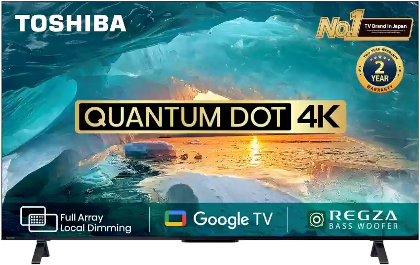 TOSHIBA 139 cm 55 inches 4K Ultra HD Smart QLED Google TV