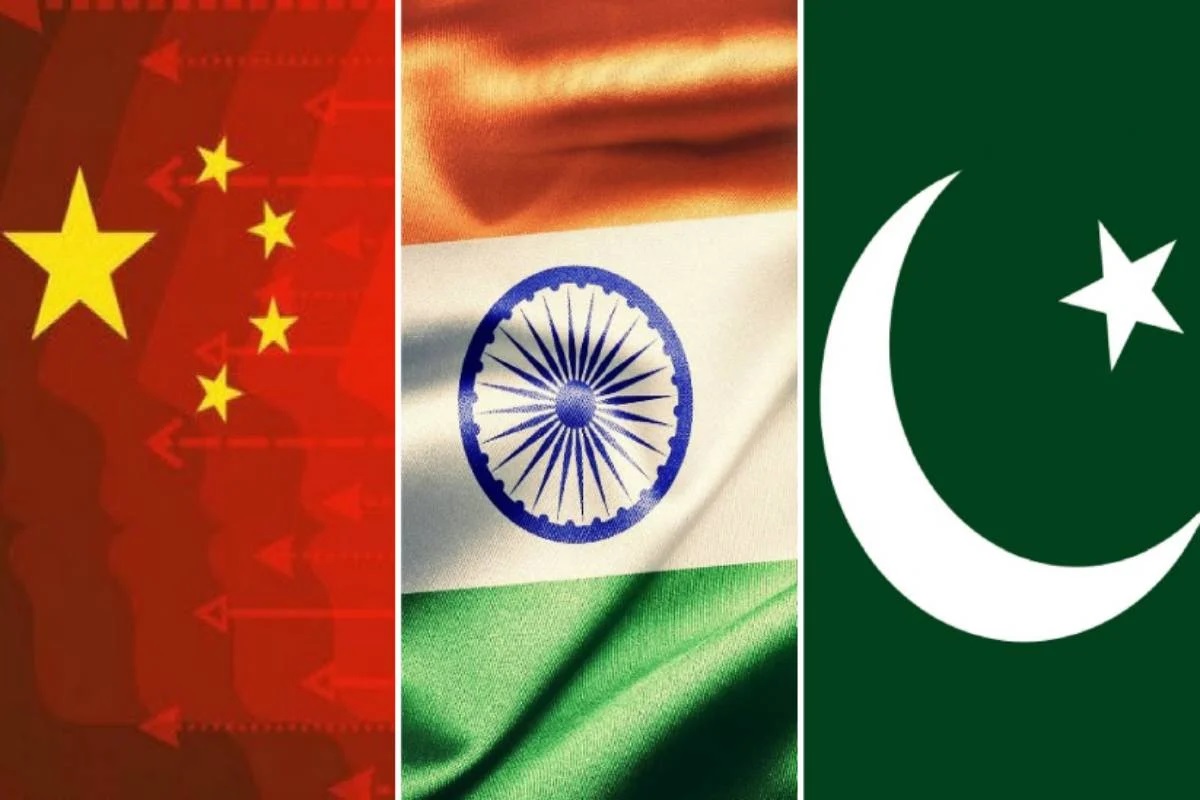 india,china,pakistan flag