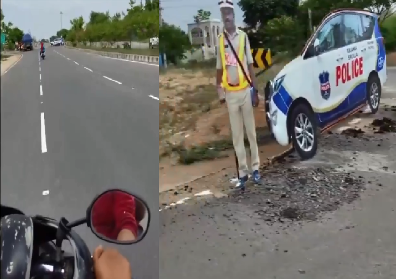 Viral Video: બાઈકરે 'ટ્રાફિક પોલીસ'ને જોતા જ હેલ્મેટ પહેરી લીધું, પછી આવી વાસ્તવિકતા સામે આવી, વીડિયો જોઈને હસી પડશો!