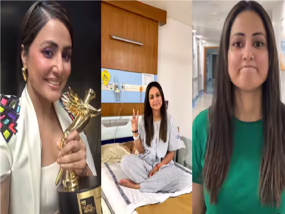 Hina Khan: બ્રેસ્ટ કેન્સરની દર્દી હિના ખાને શેર કર્યો તેના પહેલા કેમો સેશનનો વીડિયો,જાણો શું કહ્યું