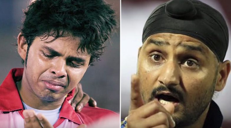 What was Harbhajans reaction to Sreesanths retirement 14 years after the slap