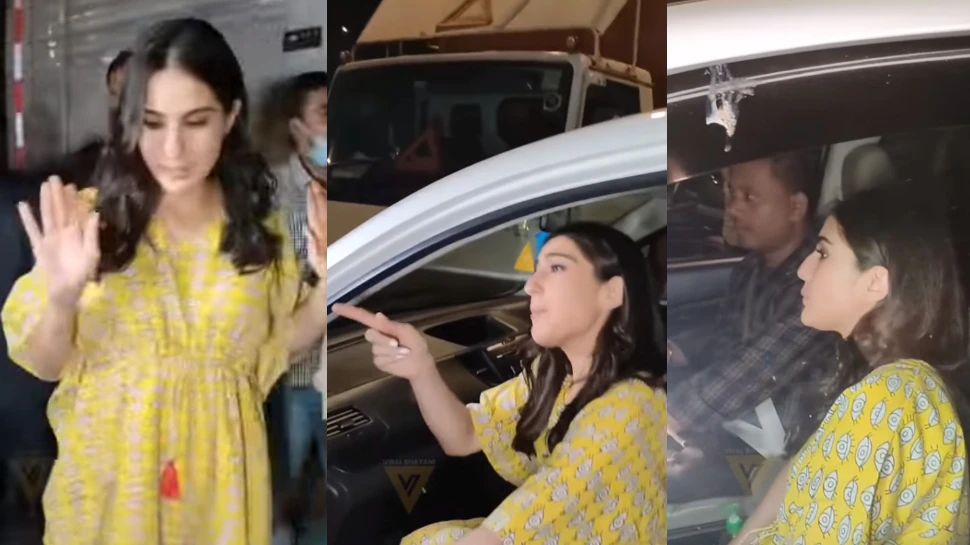 Sara Ali Khan gets angry at paparazzi after Kareena Kapoor closes car door on mouth