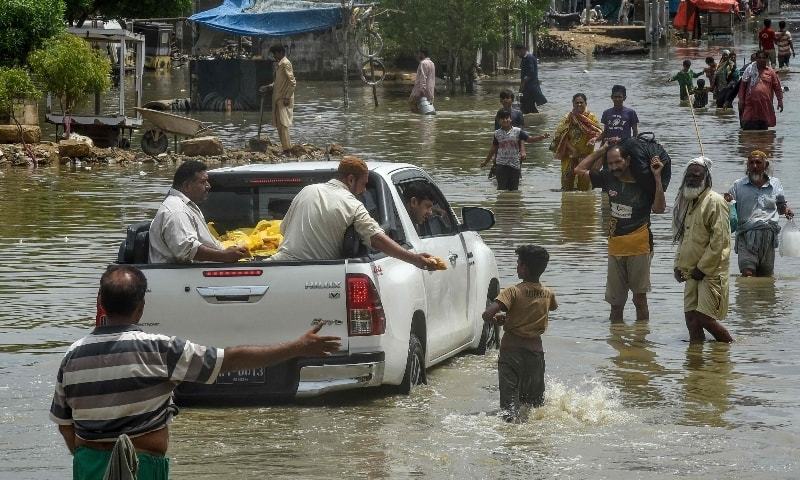 Karachi submerged in flood waters people make such comments about honest government