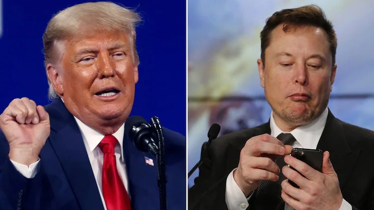 Musk and Trump fight intensifies on Twitter Tesla CEO responds to former president