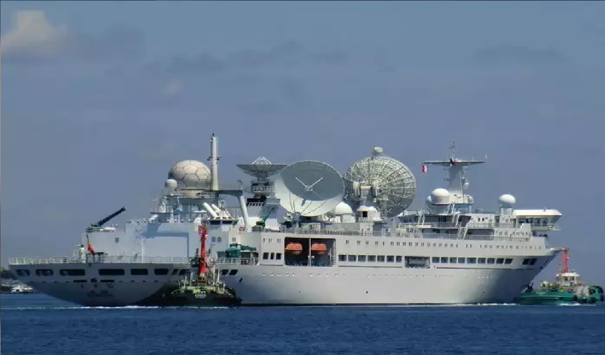 Chinese spy ship to reach Sri Lanka on August 1 Threat of spying from ISROs launch station to missile and naval base