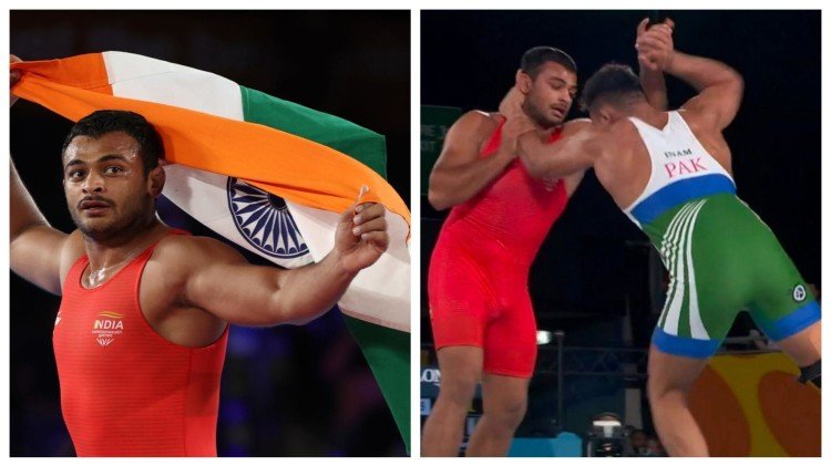 Deepak Punia defeats Pakistani wrestler to win gold gives India memorable gold