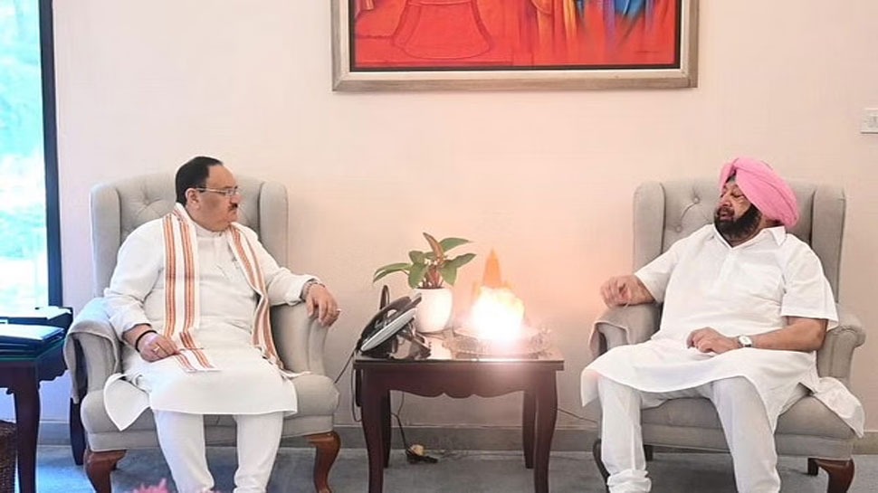 Captain Amarinder Singh met JP Nadda before joining the BJP the statement said