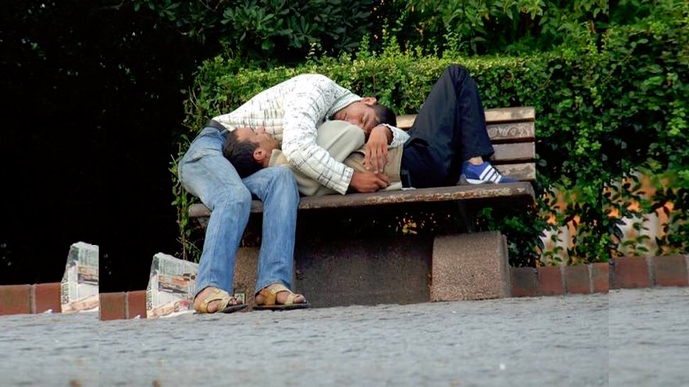 kazakh sleeping people
